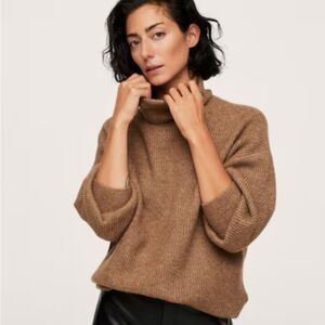 Mango over size long turtle neck sweater